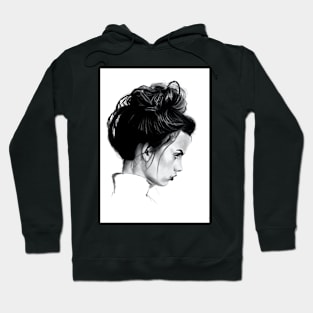 messy bun Hoodie